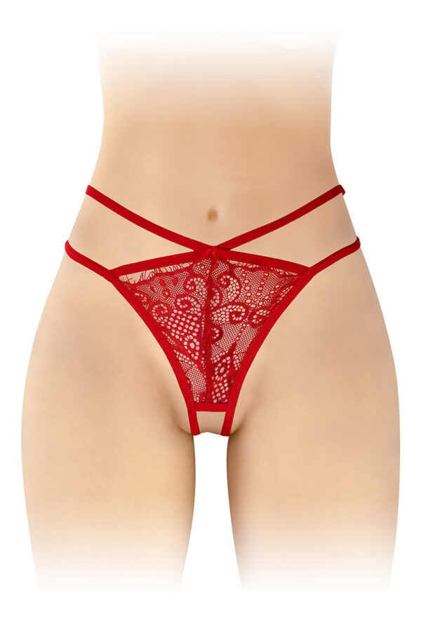 String ouvert - Mylene - Rouge