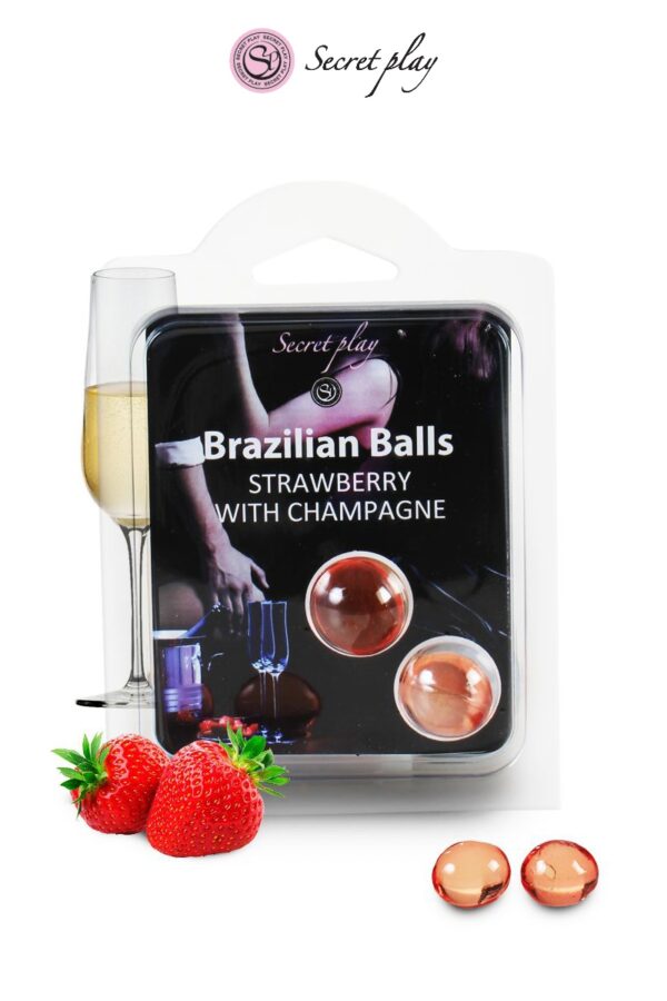 2 Brazilian Balls - fraise vin pétillant