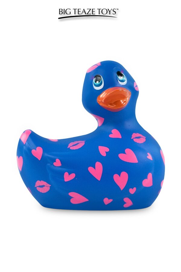 Mini canard vibrant - Romance - bleu et rose