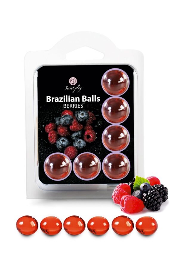 6 Brazilian Balls - baies rouges