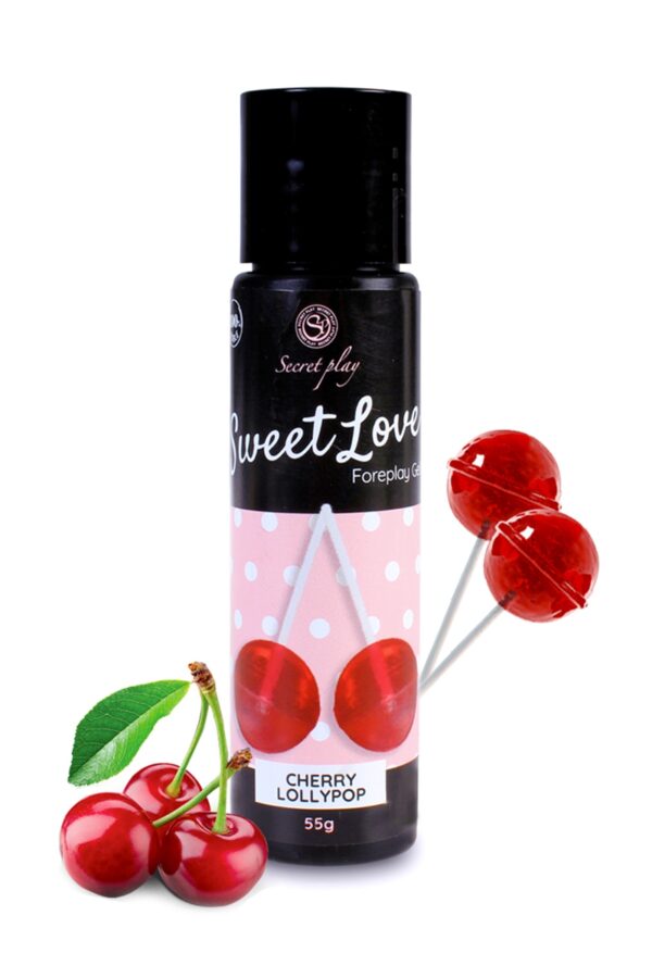 Lubrifiant comestible - sucette à la cerise -  60 ml