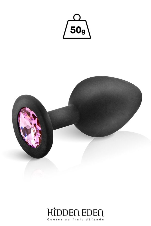 Plug bijou silicone - M - noir