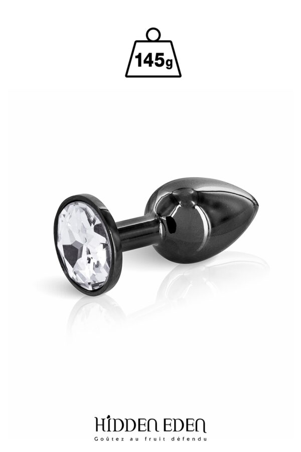 Plug bijou acier - S - noir