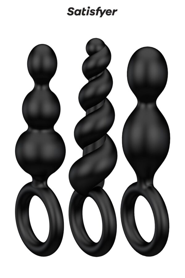 Set de 3 plugs noirs - Booty Call