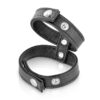 Double cockring - simili cuir