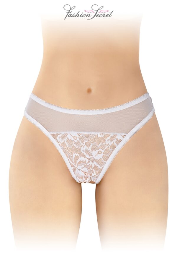 Tanga ouvert - Ava - Blanc