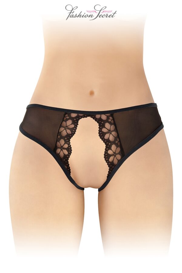 Culotte ouverte - Ambre - Noir