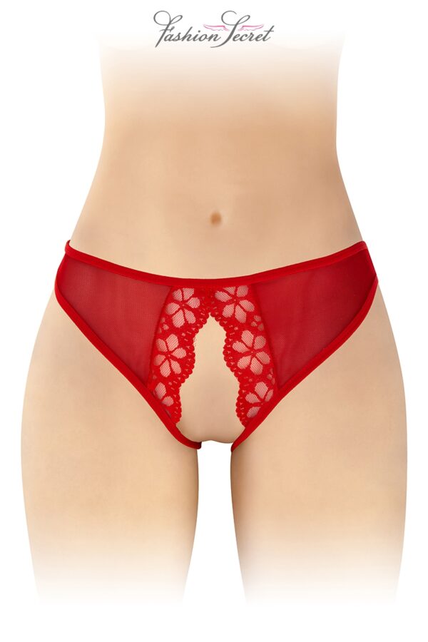 Culotte ouverte - Ambre - Rouge