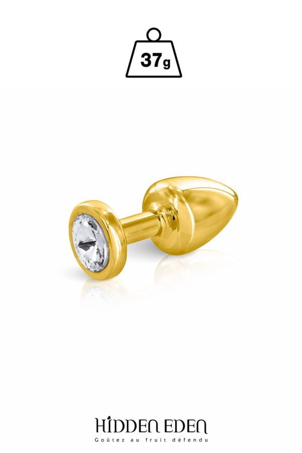 Plug bijou aluminium - XS - gold