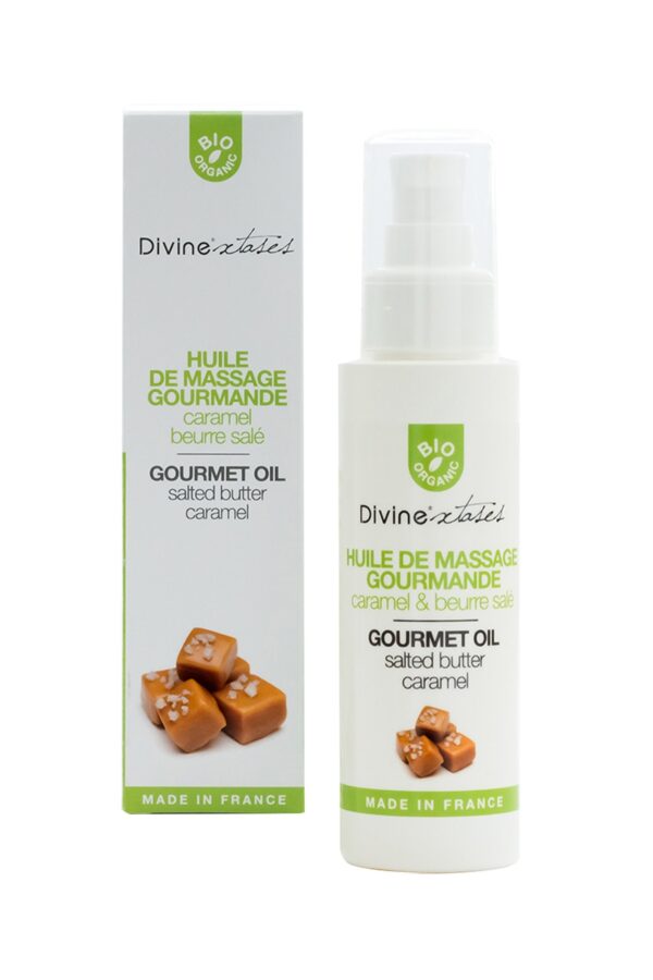 Huile de massage gourmande BIO - Caramel