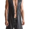 Veste longue sans manche wetlook - Marco
