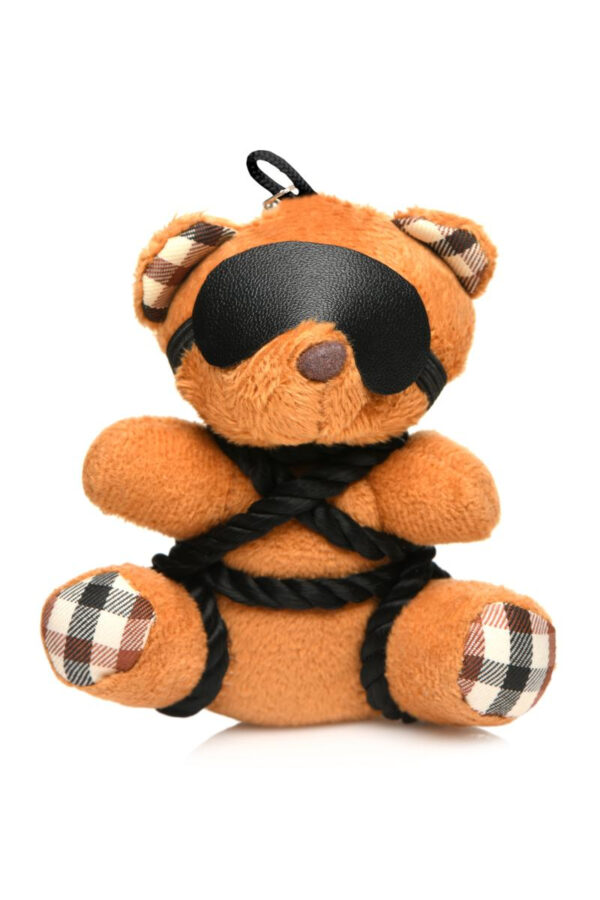 Porte-clés Teddy Bear en tenue Bondage