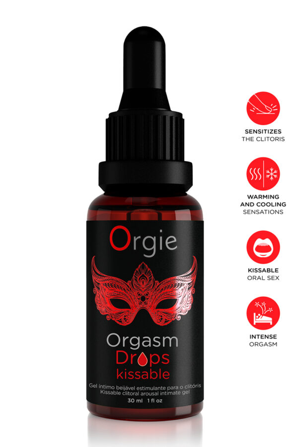 Gel d'excitation du Clitoris Orgasm Drops - Kissable