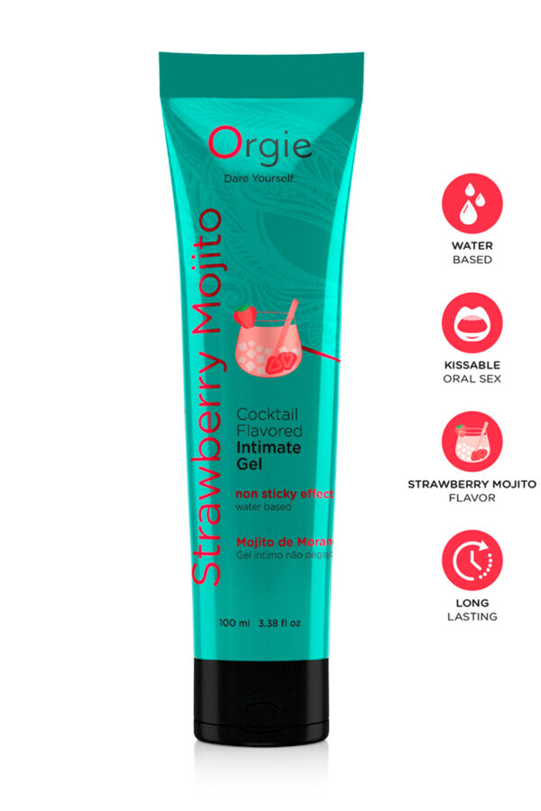 Gel intime - Lube Tube Cocktail Fraise Mojito - 100ml