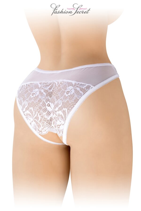 Tanga ouvert - Ava - Blanc – Image 2