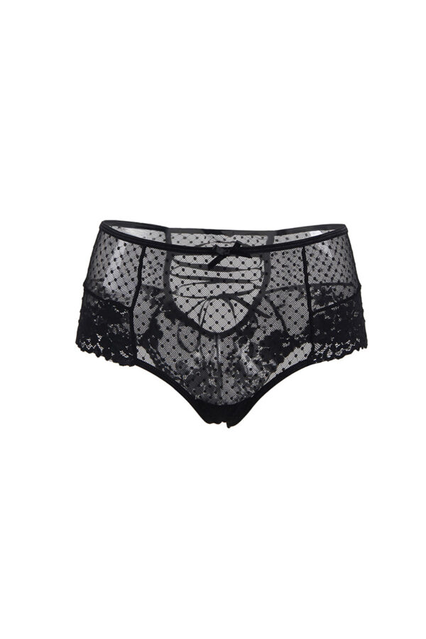 Tanga à laçage - noir – Image 3