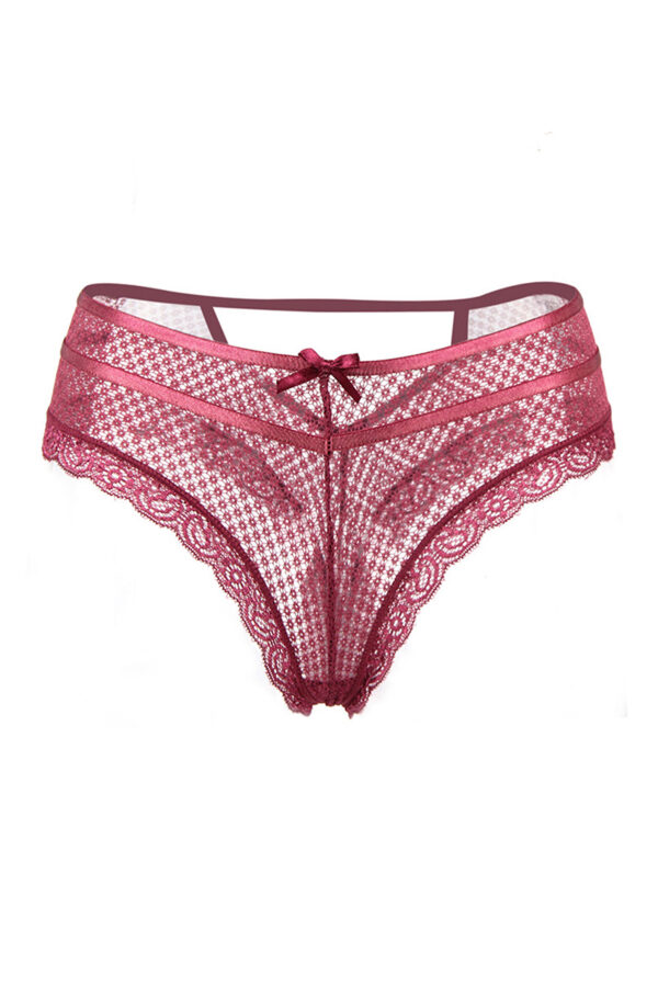 Tanga dentelle - bordeaux – Image 3