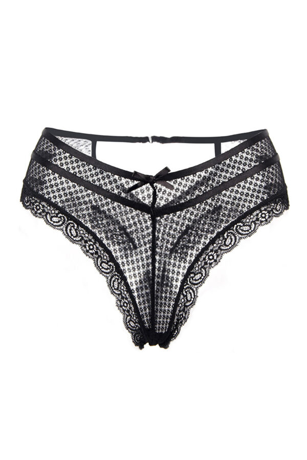 Tanga dentelle - noir – Image 3