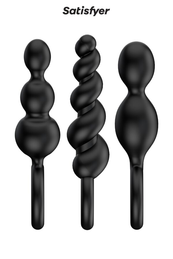 Set de 3 plugs noirs - Booty Call – Image 2