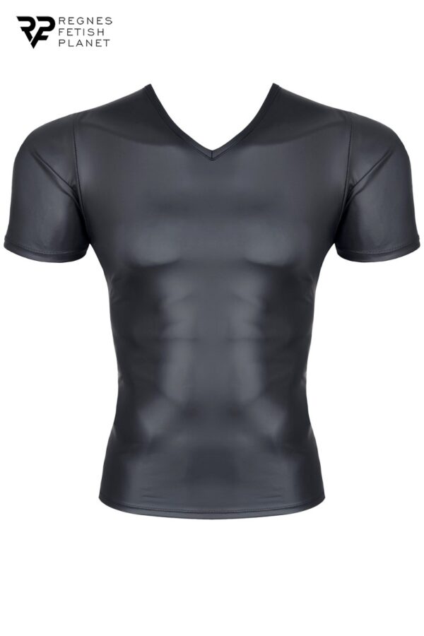 T-shirt wetlook - noir – Image 3