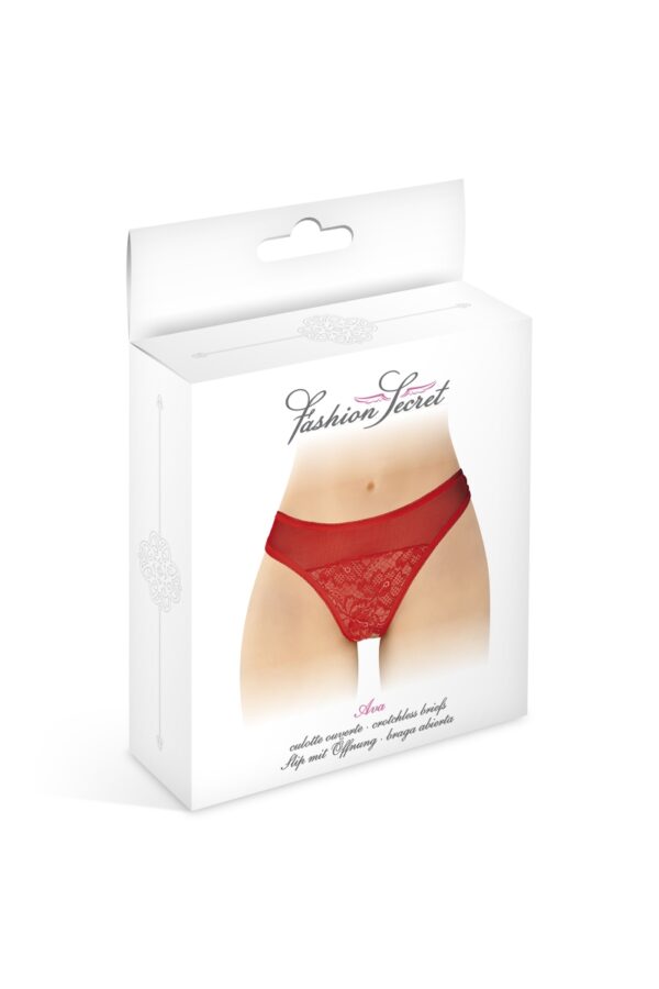 Tanga ouvert - Ava - Rouge – Image 3