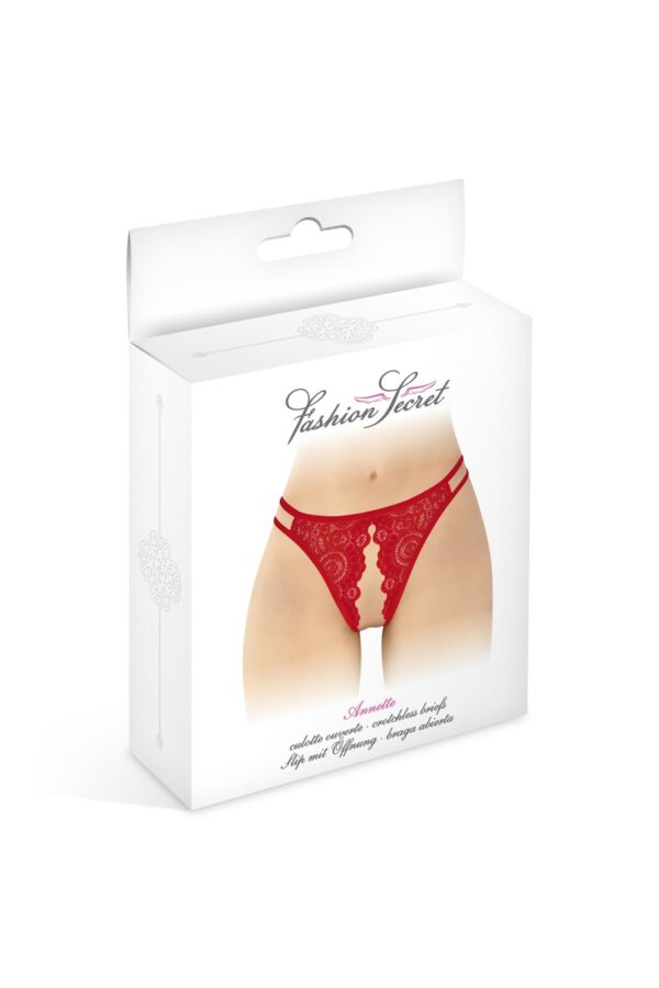 Culotte ouverte - Annette - Rouge – Image 3