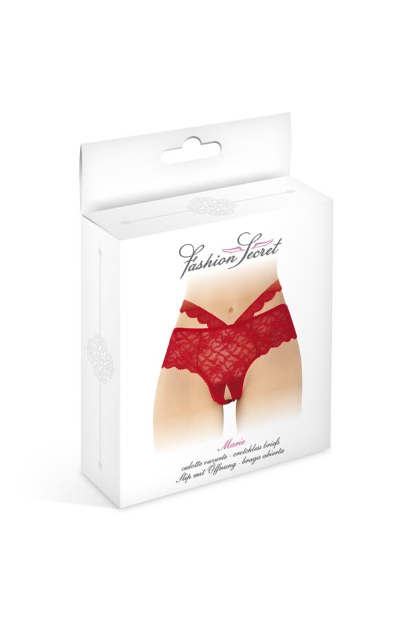 Culotte ouverte Marie - rouge – Image 3