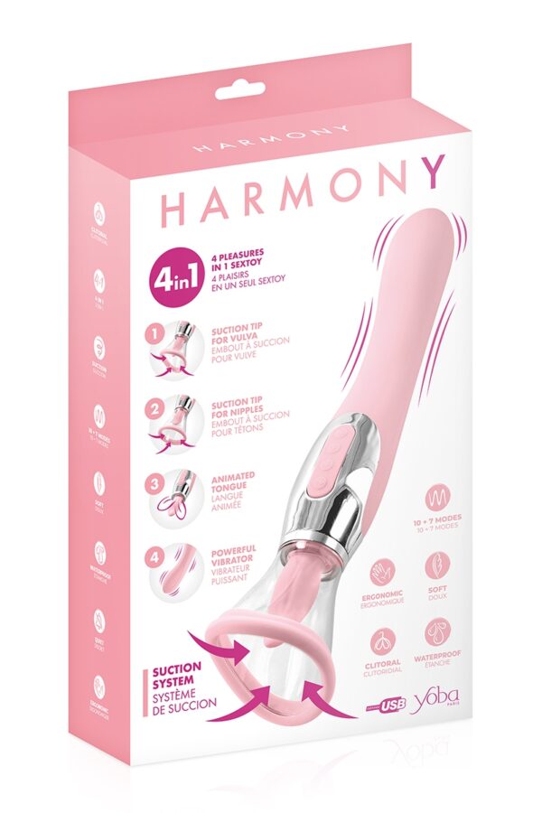 Stimulateur 4 en 1 Harmony rose - Yoba – Image 2