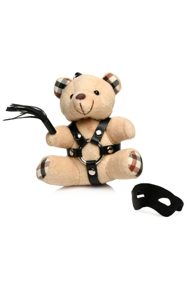 Porte-clés Teddy Bear BDSM avec martinet – Image 2