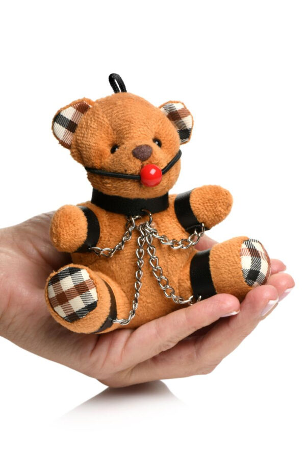 Porte-clés Teddy Bear bâillonné – Image 2