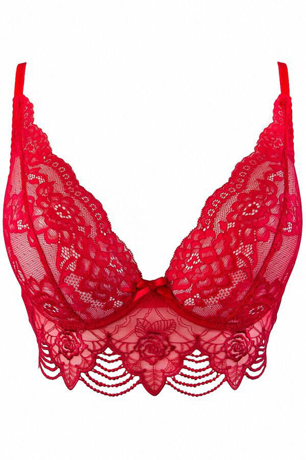 Soutien-gorge dentelle rouge – Image 2