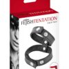 Double cockring - simili cuir – Image 2