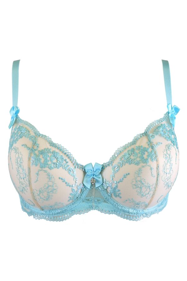 Soutien-gorge dentelle bleu – Image 3