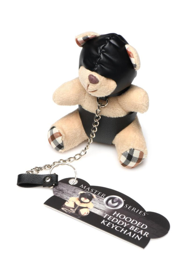 Porte-clés Teddy Bear BDSM avec cagoule – Image 3