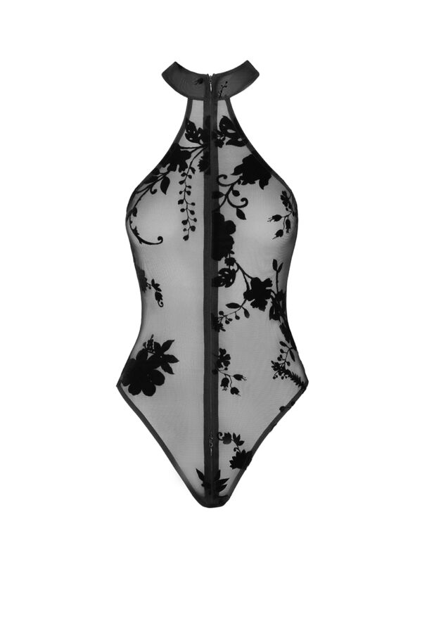 Body zippé Ego - F314 - tulle floqué – Image 4