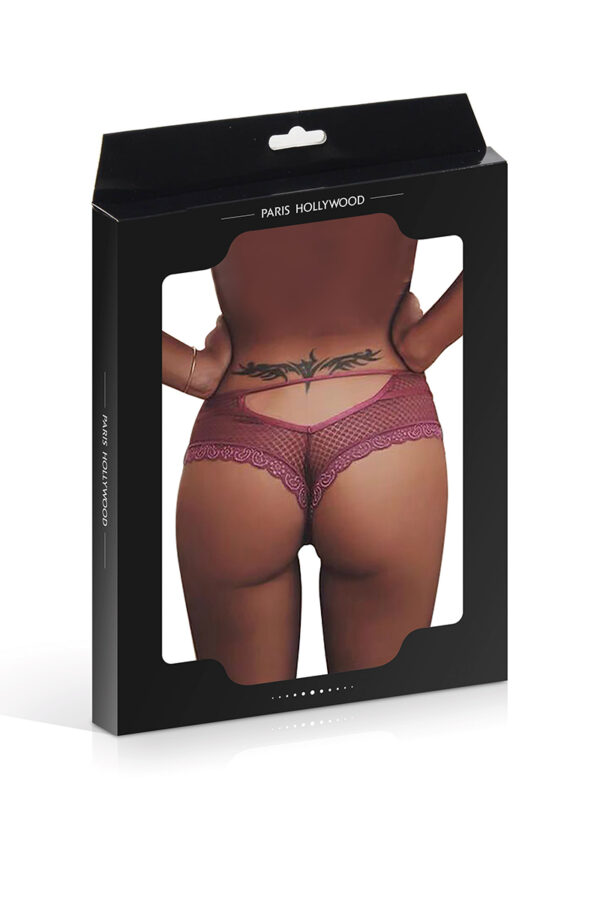 Tanga dentelle - bordeaux – Image 4