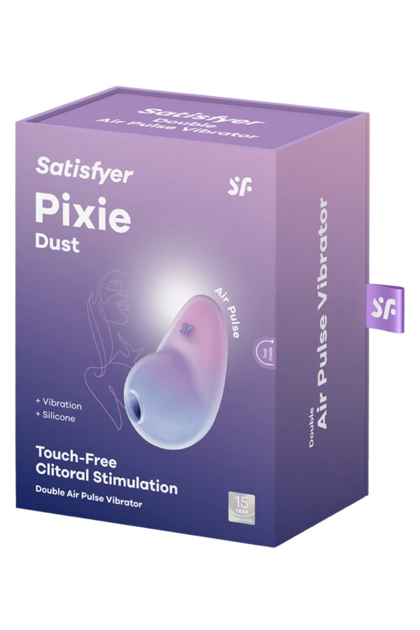 Stimulateur Pixie Dust air pulsé et vibrations - rose et violet – Image 4