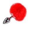 Plug métal Fluffy - S - rouge
