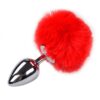Plug métal Fluffy - L - rouge