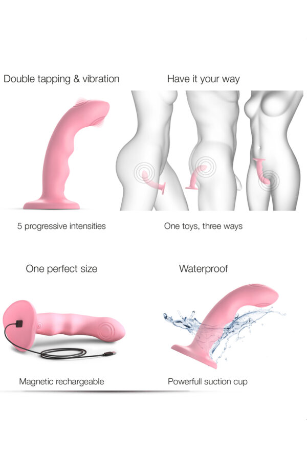 Vibro Tapping dildo wave rose – Image 4