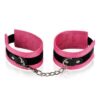 Menottes de poignets rose et noir