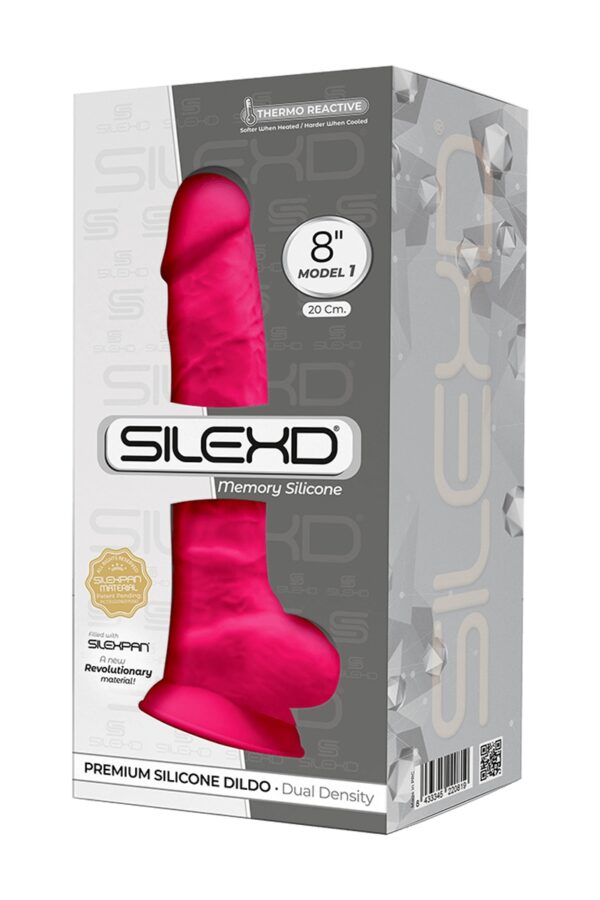 Gode double densité rose 20 cm - SilexD – Image 2