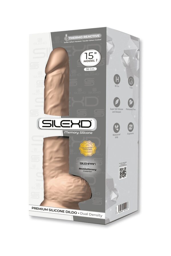 Gode XXL double densité 38 x 7 cm - SilexD – Image 2