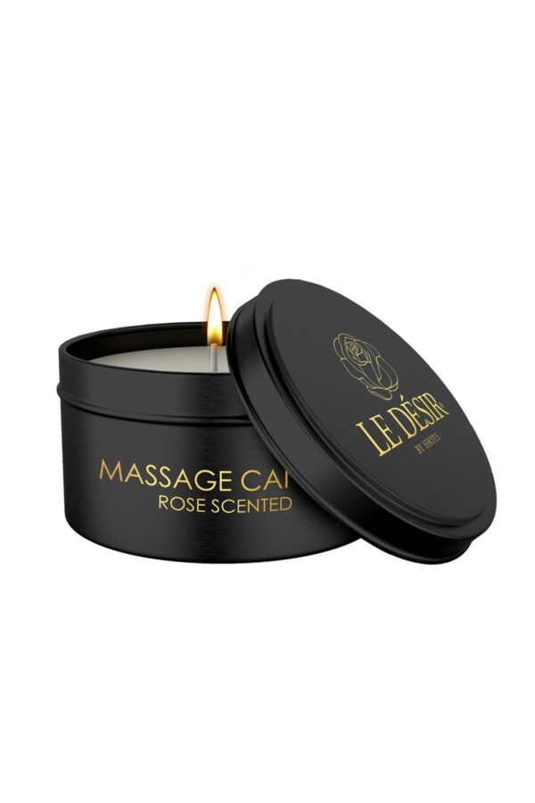 Bougie de massage érotique - rose 100g