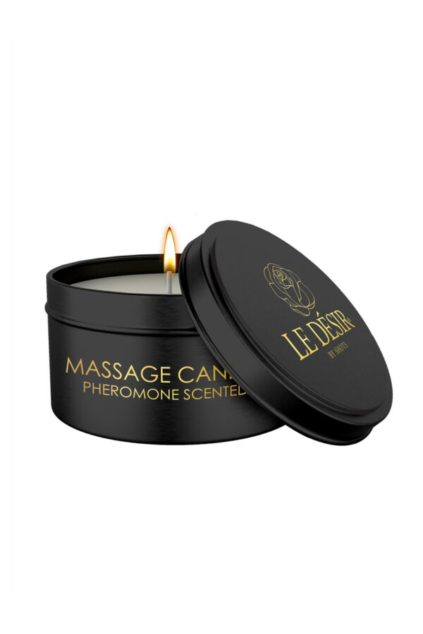 Bougie de massage érotique - parfum phéromones 100g