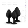 Kit entrainement 3 Butt plugs noir – Image 3