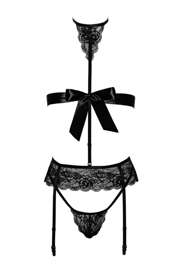 Ensemble Bondage Black - Set 4 pièces Kiss 244 – Image 3