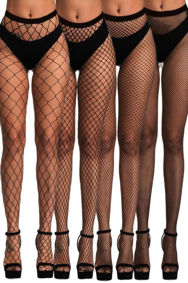 Pack 4 collants résille