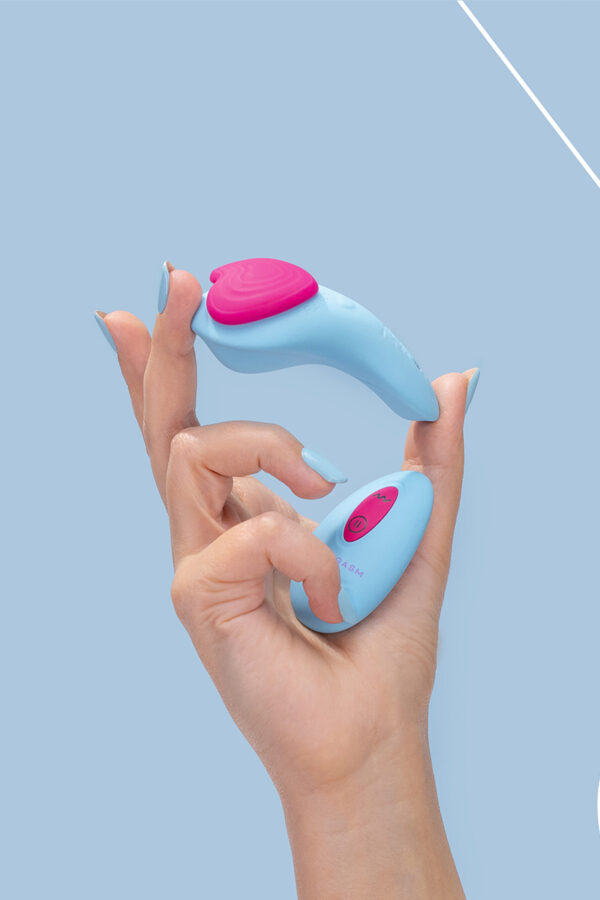 Stimulateur de culotte HeartGem bleu - FairyGasm – Image 2