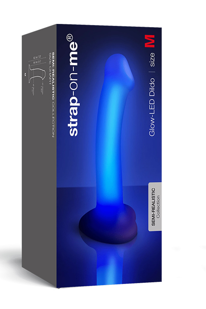 Dildo lumineux violet - Strap-On-Me – Image 4